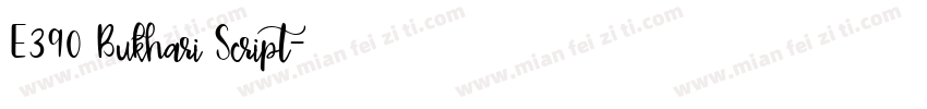 E390 Bukhari Script字体转换